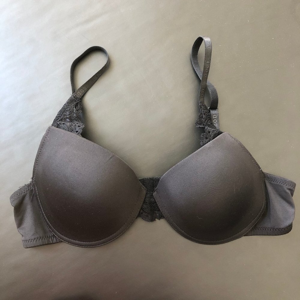 Izod Underwire Padded Scuba Lace Bra